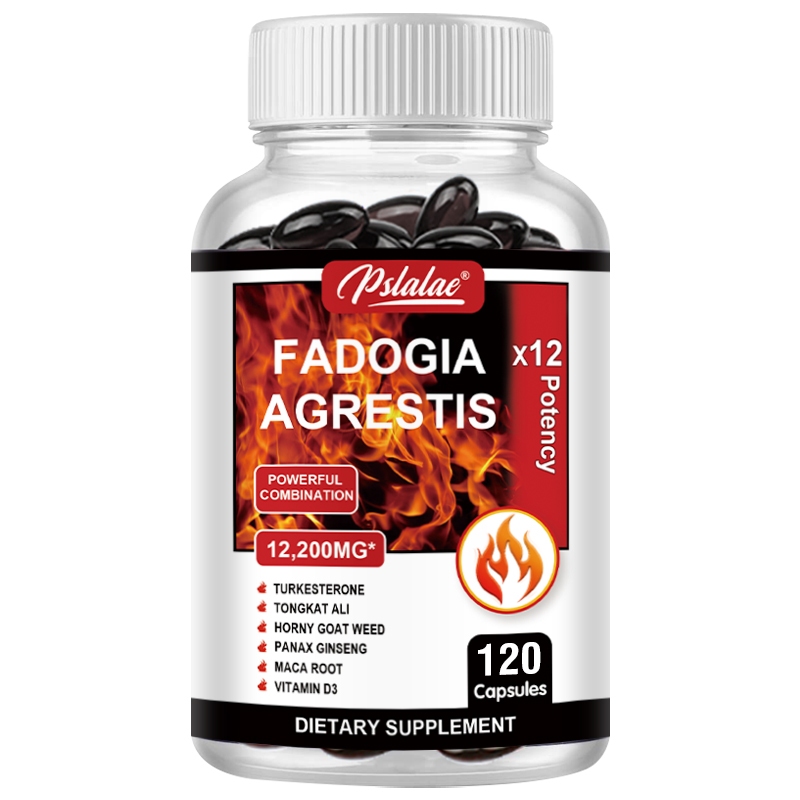 Fadogia Agrestis 12200mg with Turquoise Keto Tongkat Ali Maca Root Ginseng Vitamin D3 Energy