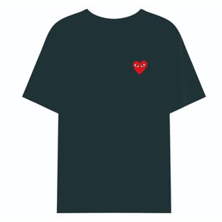 black shirt red heart