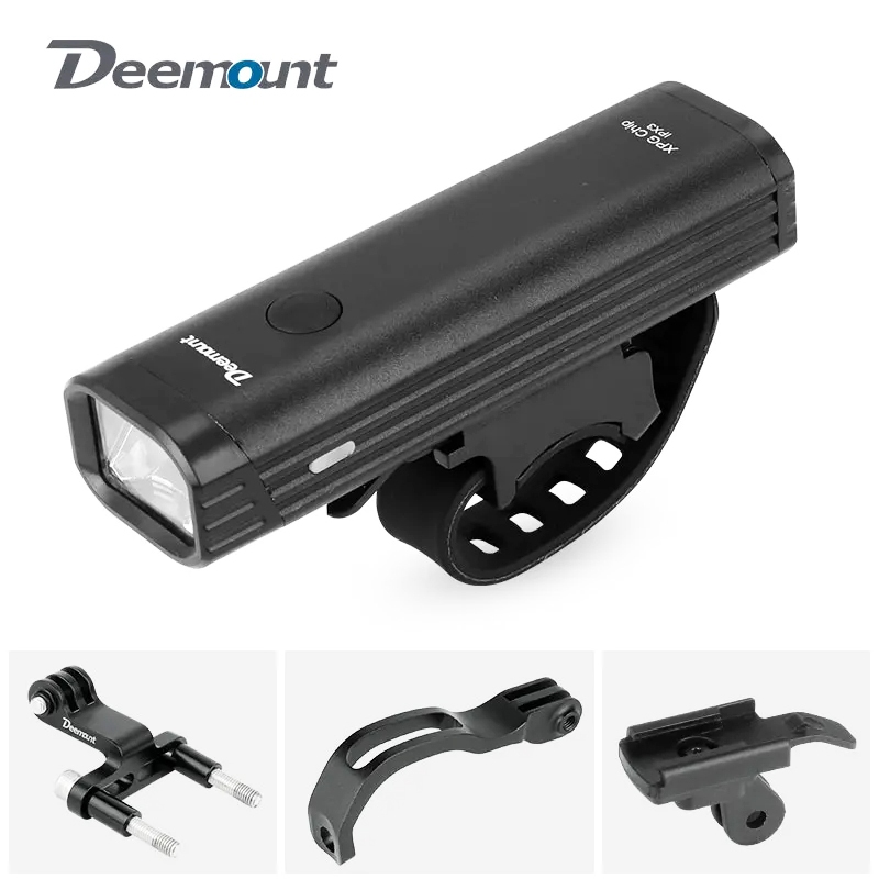 Deemount Bicycle Headlight 400Lumen 2000mAH LED Lantern Front Lighting ...