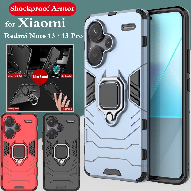 Xiaomi Redmi Note 13 Pro + Plus Magnetic Case Cover With Finger Ring Holder