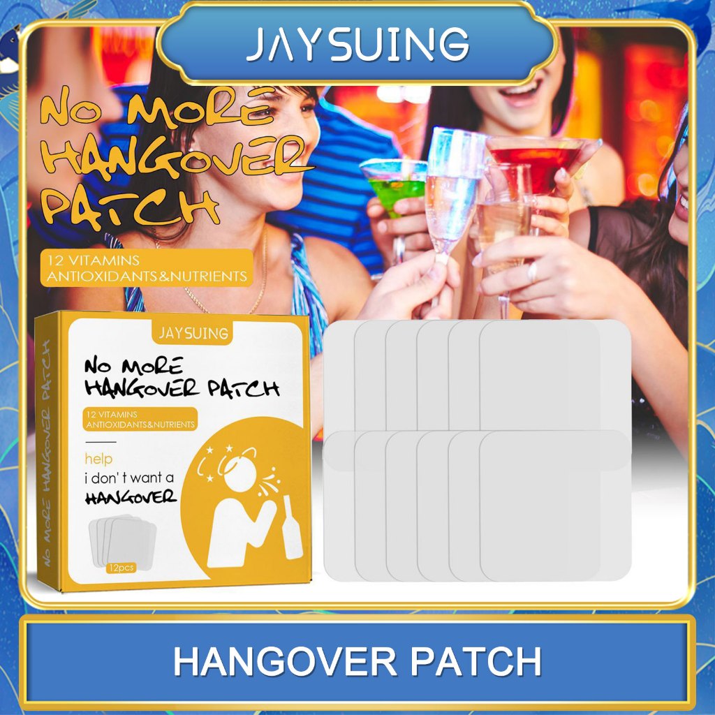 Jaysuing Hangover Patch Vitamin Anti Alcohol Stickers Relieve