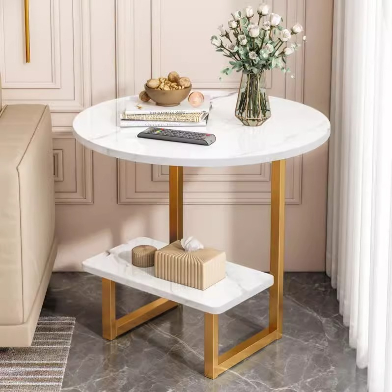 Ehome Sofa Side Table Modern Simple Table Small Round Table Mobile