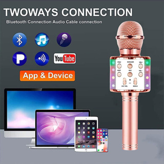 WS 858 Handheld Bluetooth Karaoke Bluetooth Karaoke Microphone With USB,  Speaker, And Recording Function From Goodchoise, $9.07