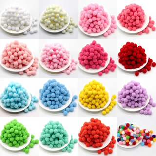 100PCS 20mm 100% Wool Felt Balls DIY Balls Hanging Accessories Candy Color  Pom Pom Ball For Kids Party Crafts Children's Toys