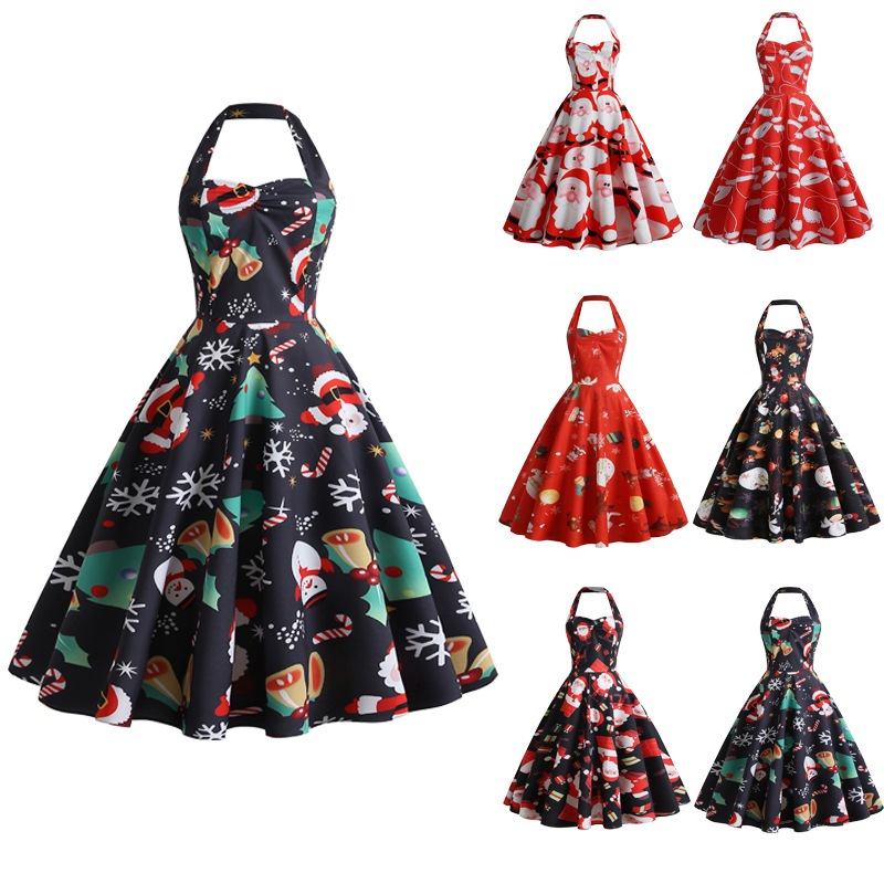 Christmas 50s clearance swing dress