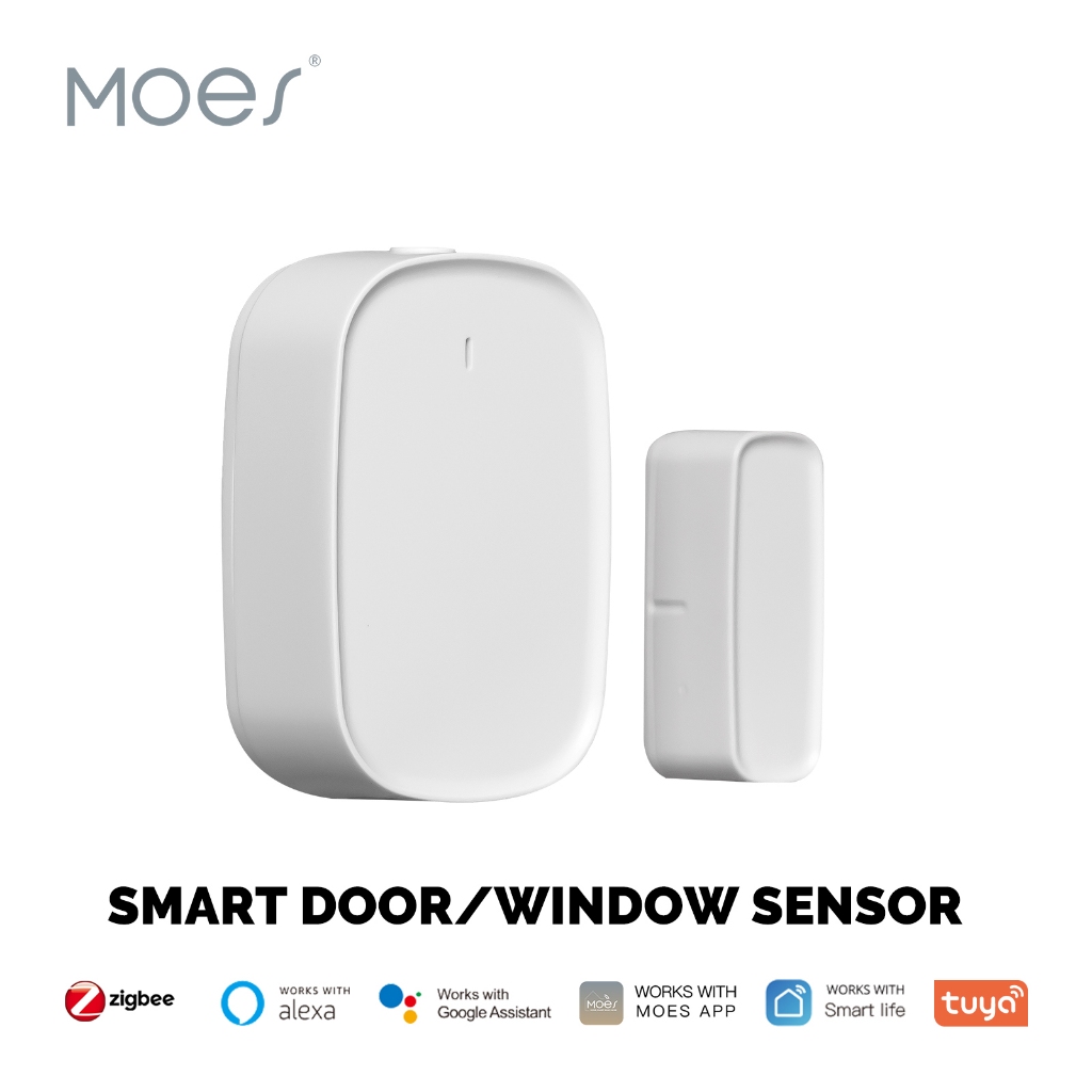 MOES Tuya ZigBee Smart Window Door Gate Sensor Detector Smart Home ...