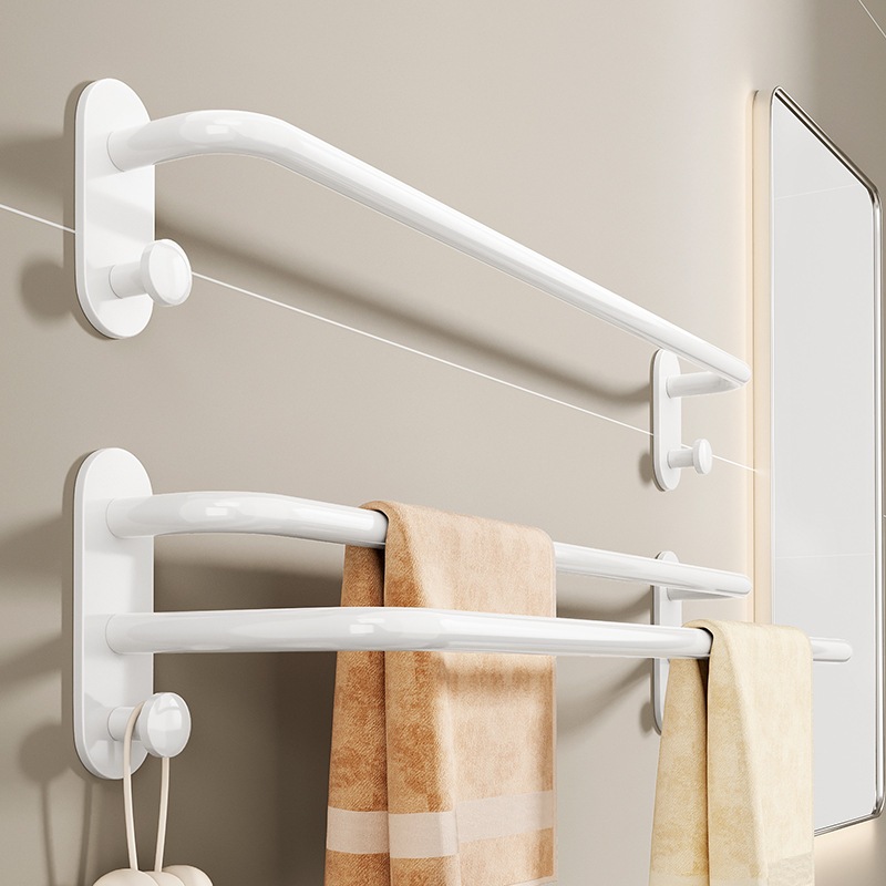 Double Bath Towel Bar - Towel Rack for Bathroom, Bathroom Accessories ...