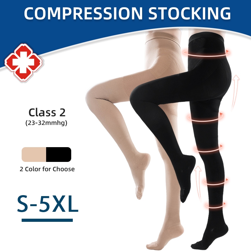 Medical 23-32 mmHg Compression Pantyhose Tights Women Nurse Support  Stockings 