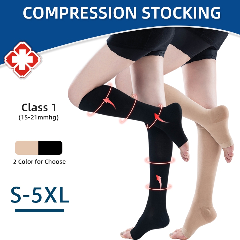 15-21mmHg Medical Compression Socks for Men and Women Plus Size S-5XL ...