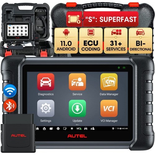 Autel MaxiDAS DS808S-BT DS808 BT Car Diagnostic Tool OBD2 Scanner ECU ...