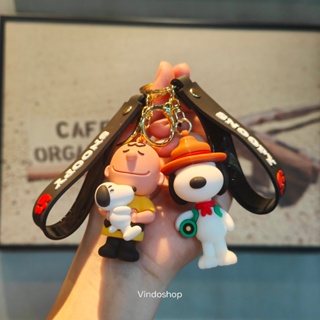 Y&P Snoopy Keychain Key Chain Official Doll Silicone School Bag