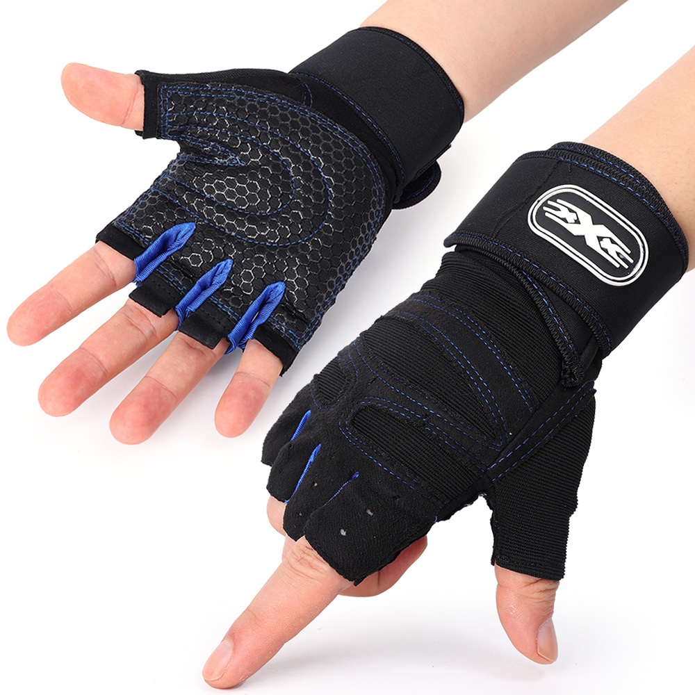 Weight lifting Gym Gloves Training Fitness Wrist Wrap Workout