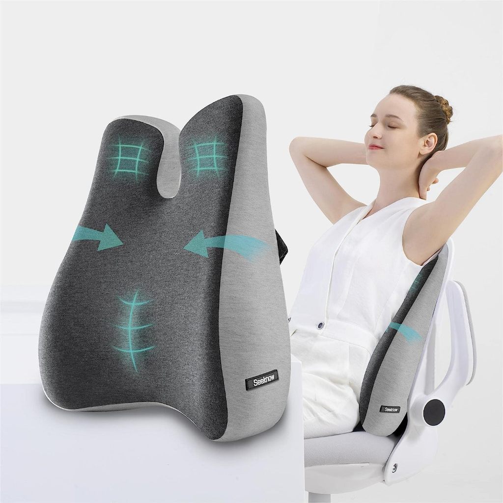 Lumbar support pillow for office chair best sale