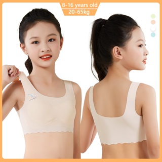 Cotton Training Bras For Young Kid Girls 8-16 Years Old Children Bra With  Wireless And Removable Thin Pad - Training Bras - AliExpress