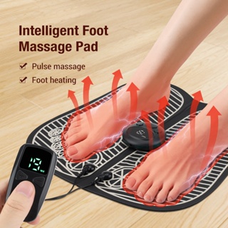 Electric Ems Leg Foot Massager Pad With Electrode Patch Pain Relax Blood  Circulation Muscle Stimulation Acupoints Massage Mat