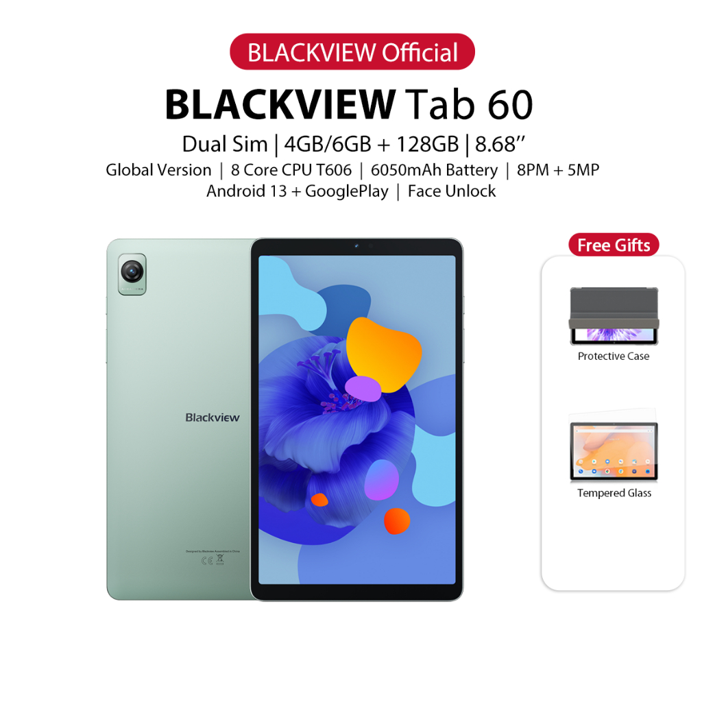 New Arrival Blackview Tab 60 Android Tablet (8.68'' / 6GB RAM + 128GB ...