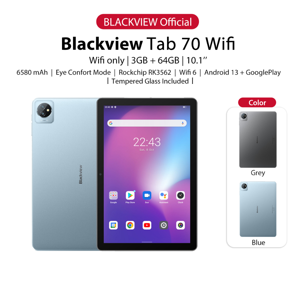 Android 13 Tablet, Blackview Tab 70 Wifi Tablet 10 inch Android