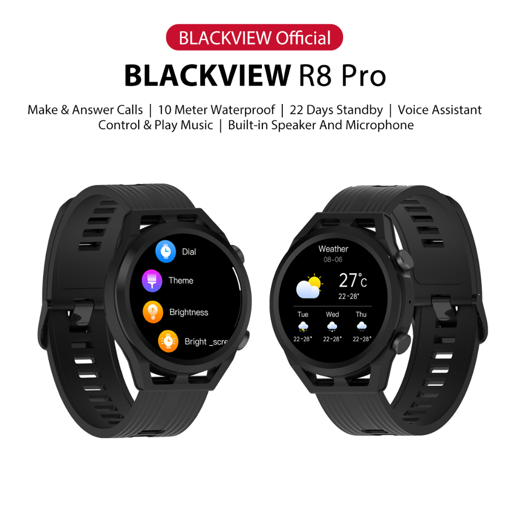 New Arrivial Blackview R8 Pro Smart Watch For Women Men Bluetooth Calling Smartwatch Full Touch 3419