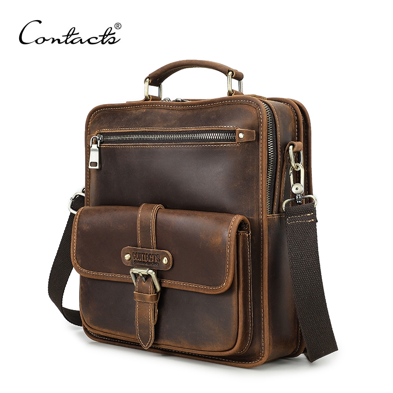 Genuine leather computer on sale bag