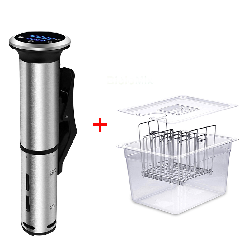 SV8006 Stainless Steel Sous Vide Cooker with Container and Rack IPX7