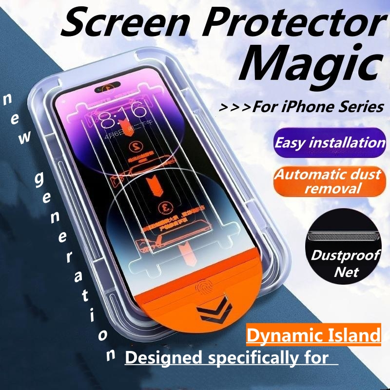 Magic Tempered Glass Screen Protector for IPhone 16 15 Pro Max 14 15