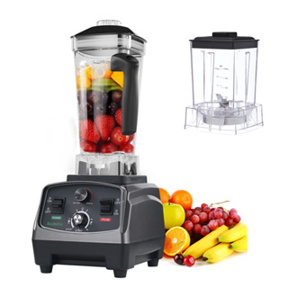 Multifunctional Blender for Smoothie Milkshake Juicer Ice Crusher Electric  Grain Grinder 4500W 15 Rotating Speeds, Red Plug