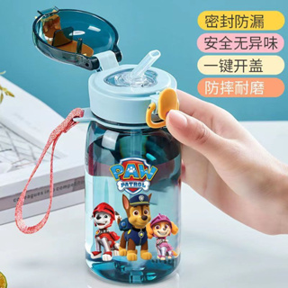 paw. patrol kids handle Portable Tritan water bottle with straw 17oz Chase  Rubble Skye Marshall blue