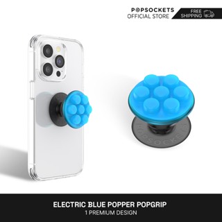 PopSockets PopGrip Cell Phone Grip & Stand - Bon Bon Electric Blue Popper