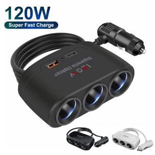 USB Car Charger Multiple Ports, 45W 5-Ports Quick Charge Car Charger  Adapter,12V-24V Cigarette Lighter Adapter Multi USB Auto Splitter Fast  Charging