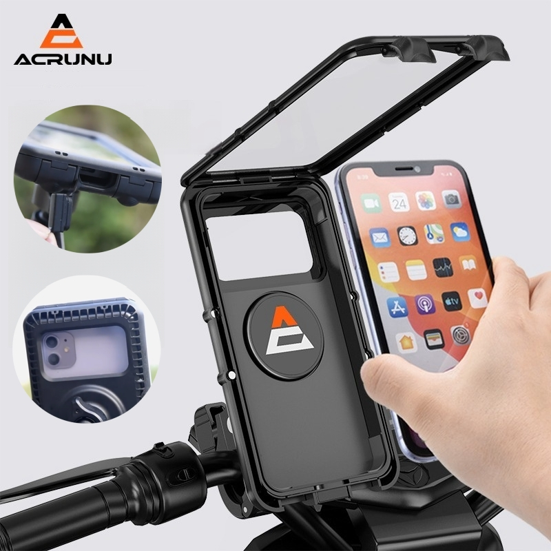 ACRUNU Motorcycle Phone Holder Waterproof Bicycle Phone Holder For Iphone MTB Road Bike