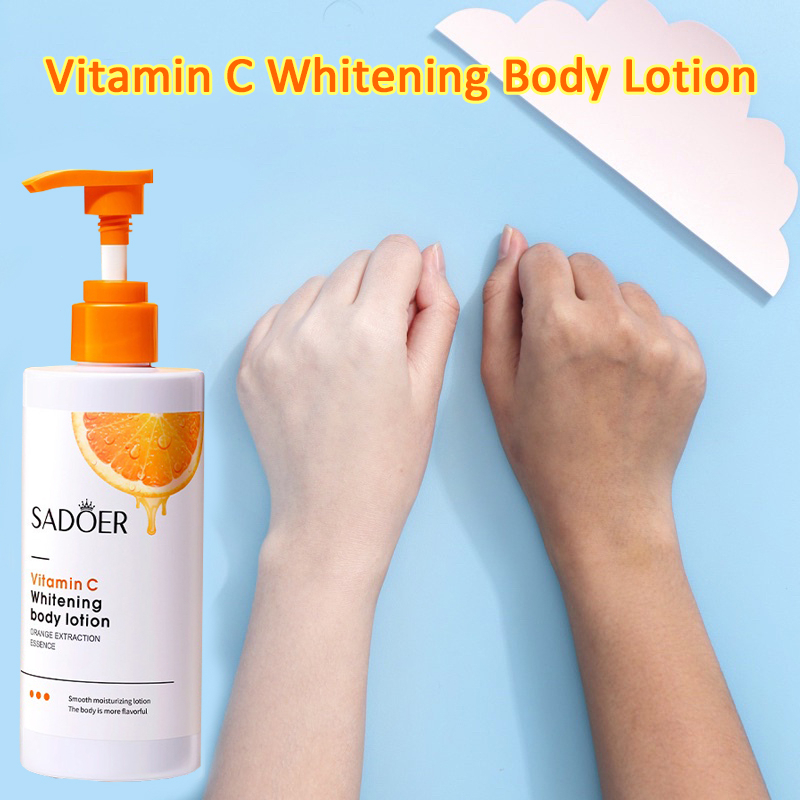 SADOER Vitamin C Whitening Body Lotion Fresh Orange Essence Hydrating ...