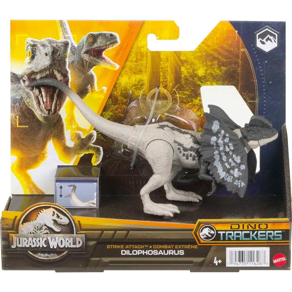 Jurassic World Strike Attack Dinosaur Toy Dilophosaurus With Movable ...