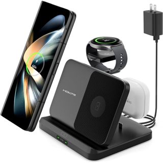 3 in 1 Wireless Charger for Samsung, Samsung S23 Ultra charger for S22  Ultra/S23/S23+/Z Fold 4/Flip4/Google pixel,Galaxy Watch6/6 classic/5Pro/4