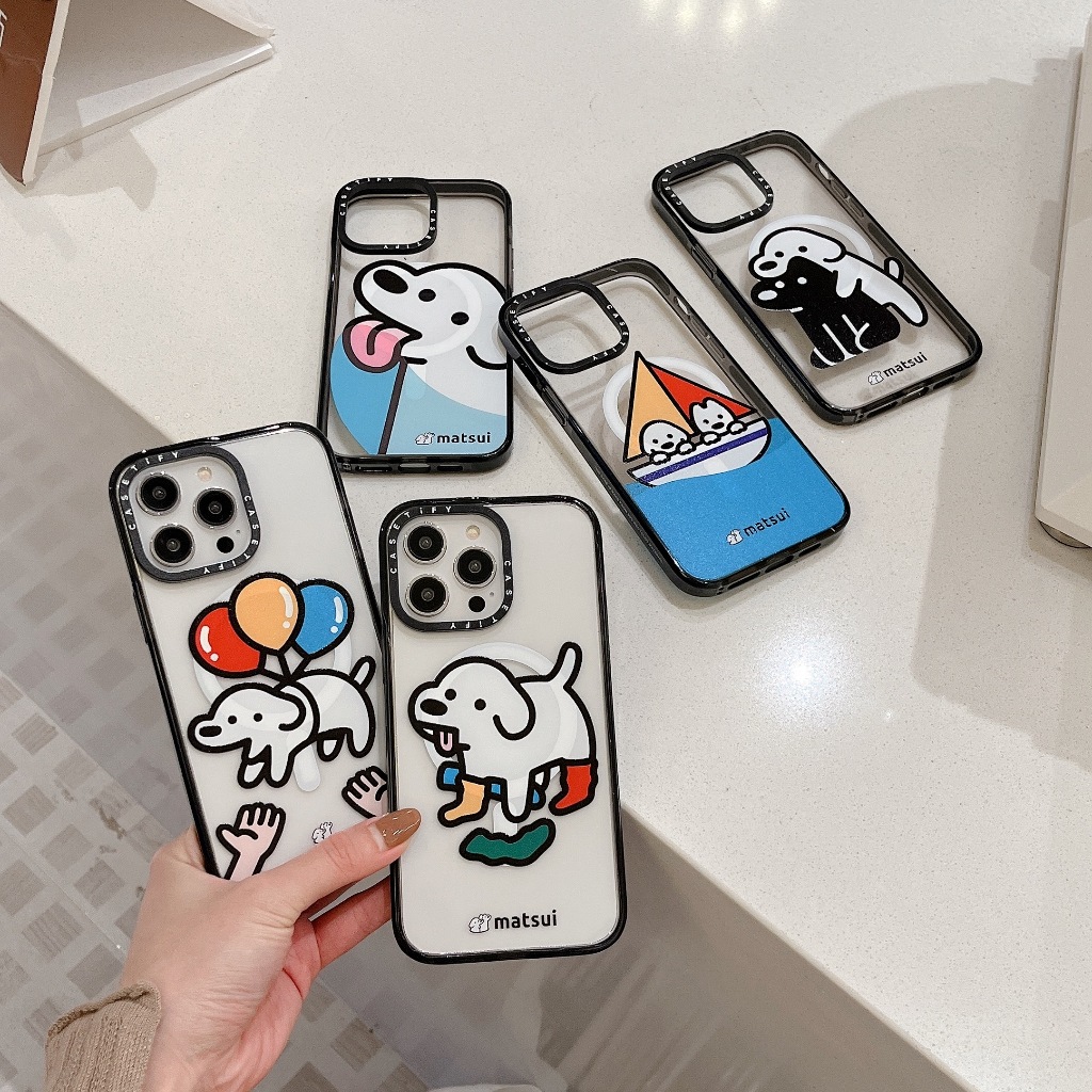 Casetif Magnetic Matsui Dog Phone Protective Case Suitable for Apple 15 14 13 12 11pro promax plus Use