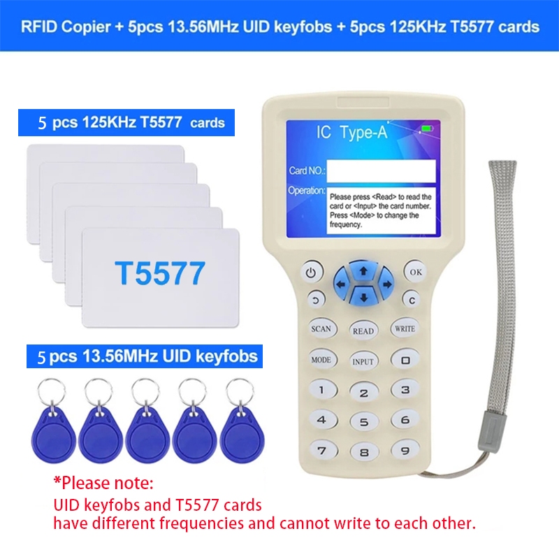 Frequency Nfc Smart Card Reader Writer Rfid Copier Duplicator Khz