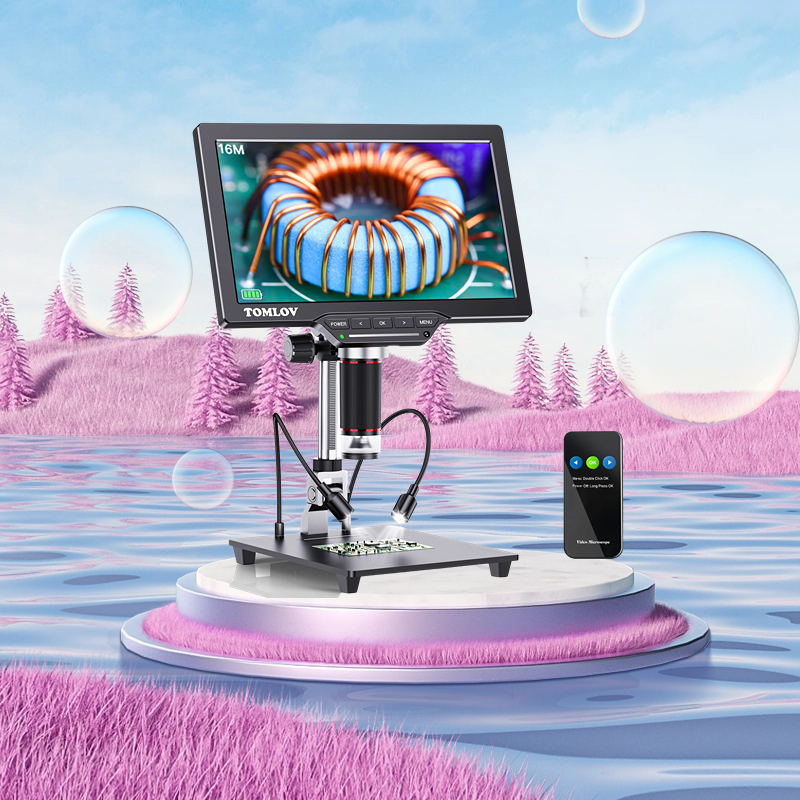 TOMLOV DM202 10.1 Digital Microscope LCD Inch HDMI Total 10 