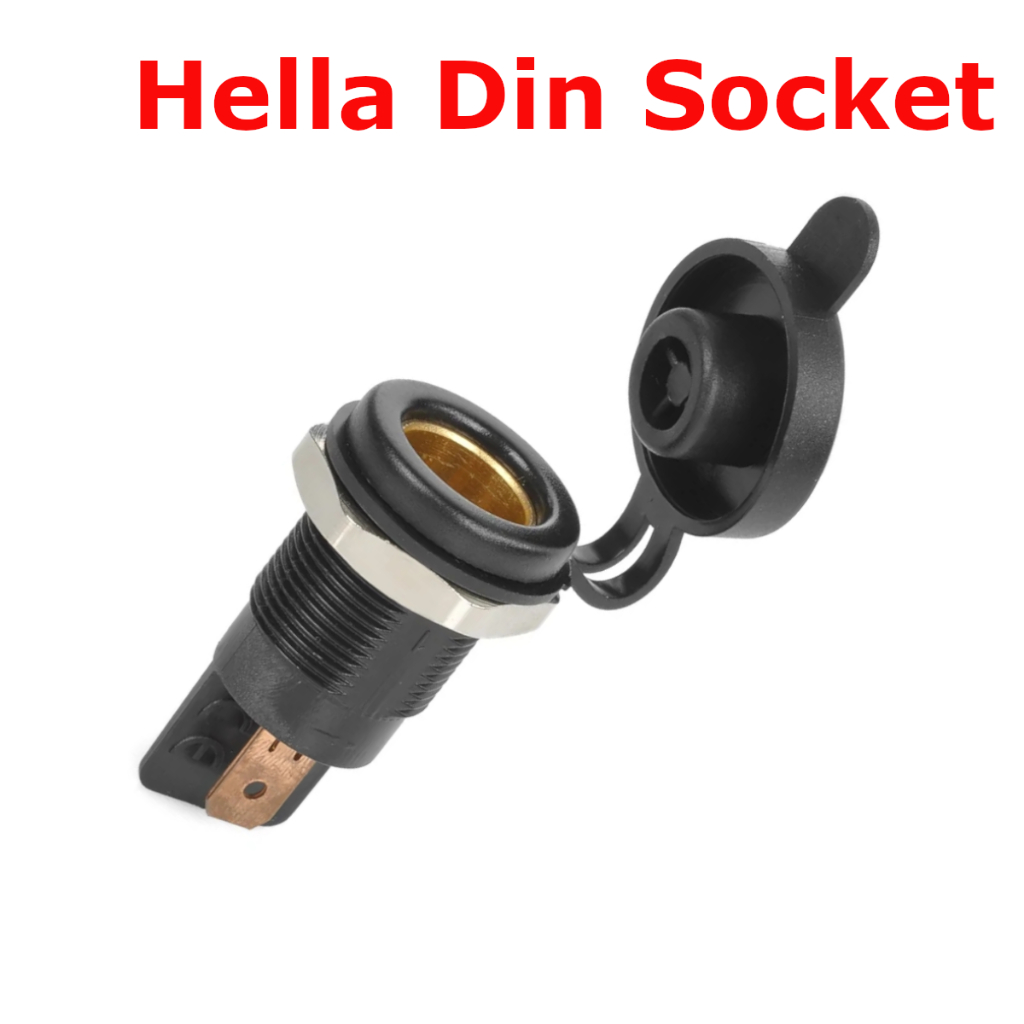 Hella - DIN - BMW Style Socket Power Cable Angled Mini USB fit for Phones - GPS (sku 10792) main image 0