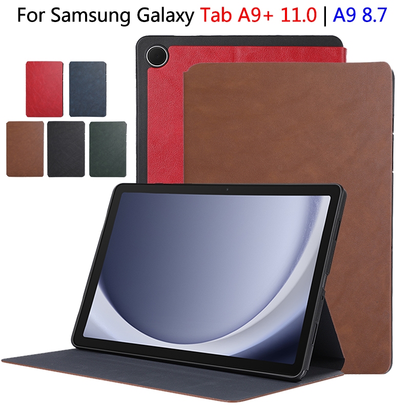 For Samsung Galaxy Tab A9 Plus 8.7“ 11.0” Clear Back Leather Cover