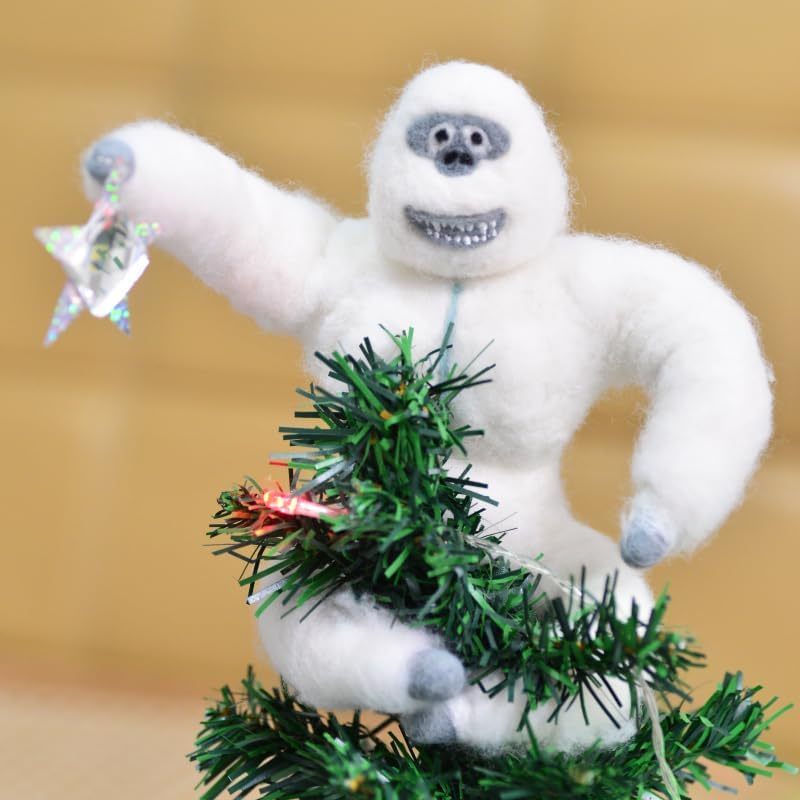 Christmas Tree Topper Abominable Snow Monster Handmade Abominable
