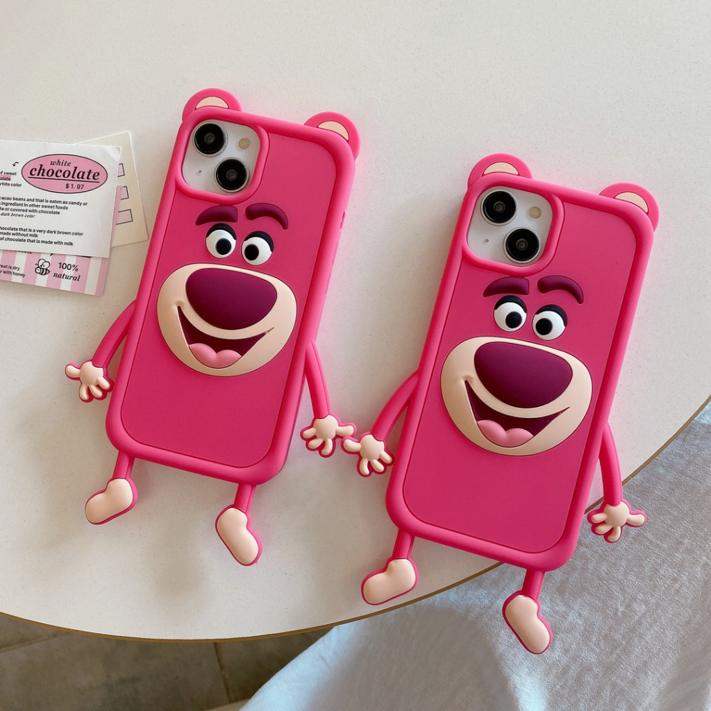 Cute Lotso bear phone case for Iphone 11 12 pro max 13 pro max 14