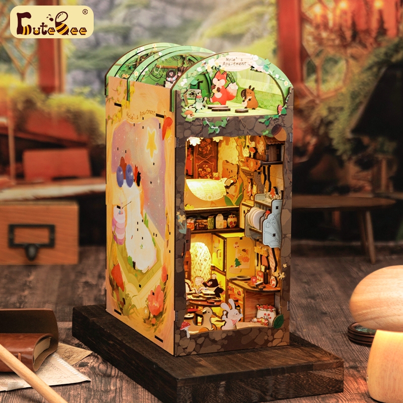 CUTEBEE DIY Book Nook Kit 3D Doll House Miniature House DIY house 3D ...