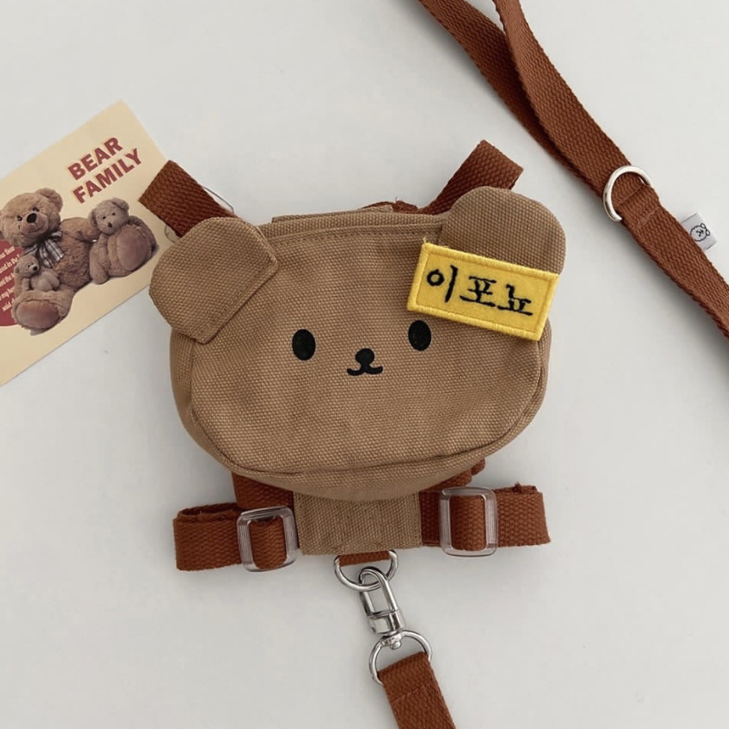 Pet backpack Pet harness leash Ins cat outside leash clothes Dog bag ...