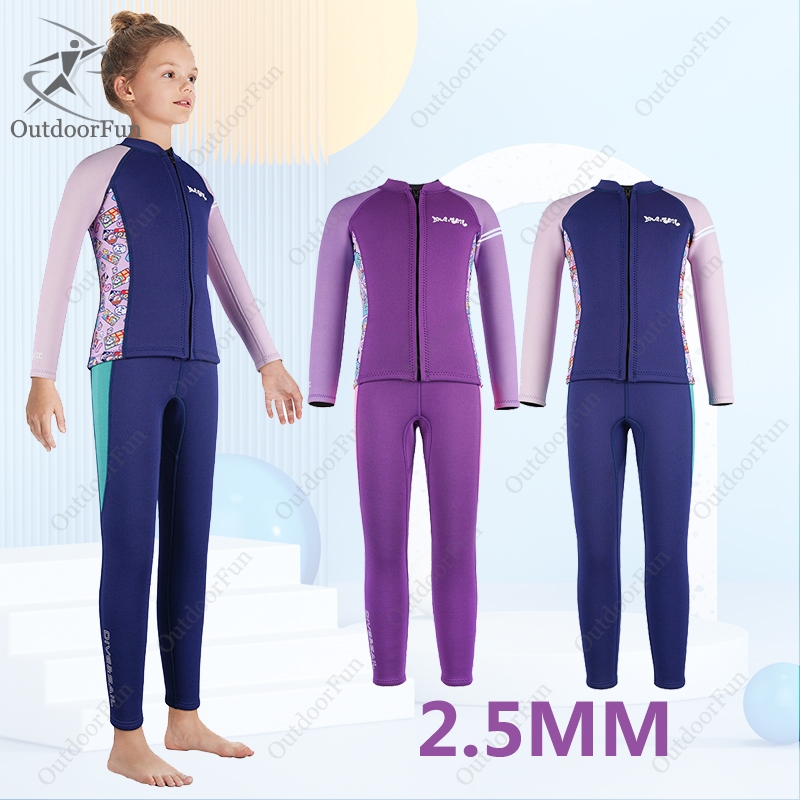 2.5mm Neoprene Kids Full Wetsuit, Swimsuit for Boys and Girls, Children  Diving Suit - China Swimsuit and Girls Swimsuit price