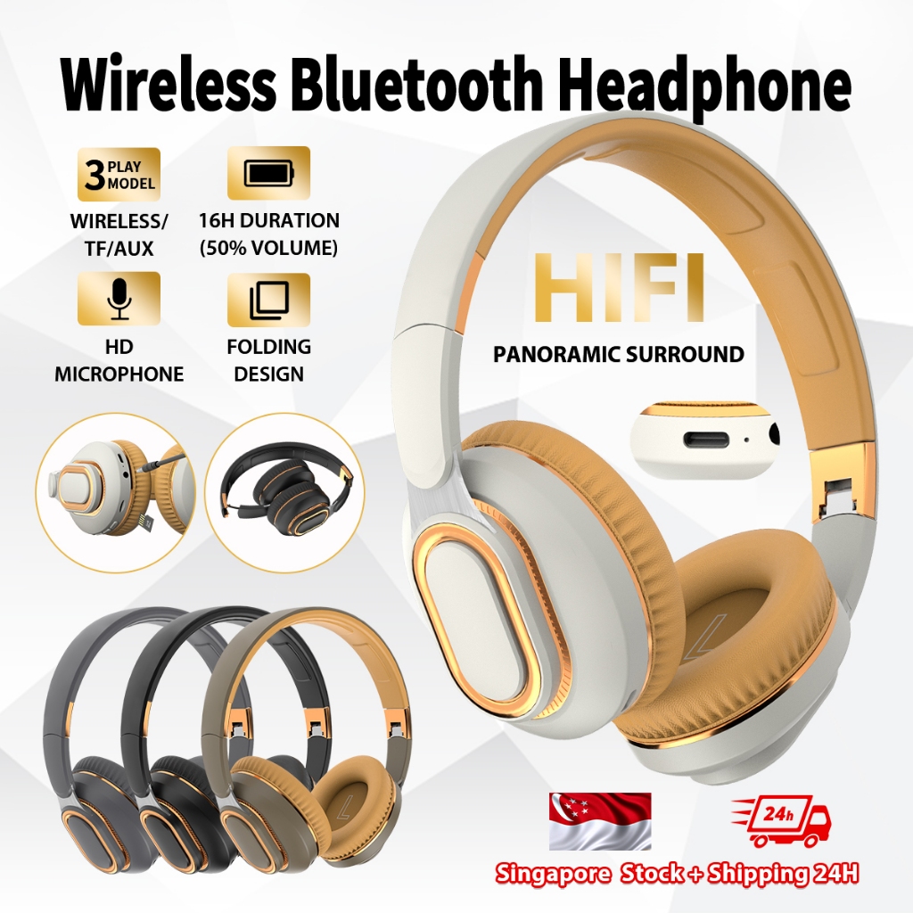 24H Ship Wireless Headset Bluetooth On Ear Wireless Headphone