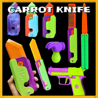 Noctilucent 3d Printing Knife Toy,1pc Gravity Radish Knife For