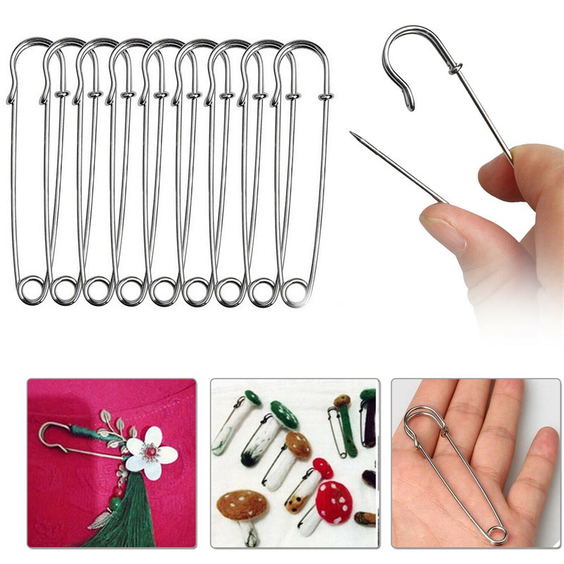 Set Of 100 Metal Safety Pins,clothes Pin