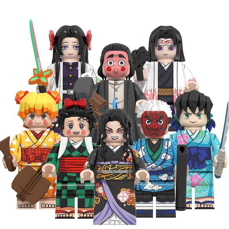 Building Block Demon Slayer Anime Character Mini Toys Figure Tanjirou ...