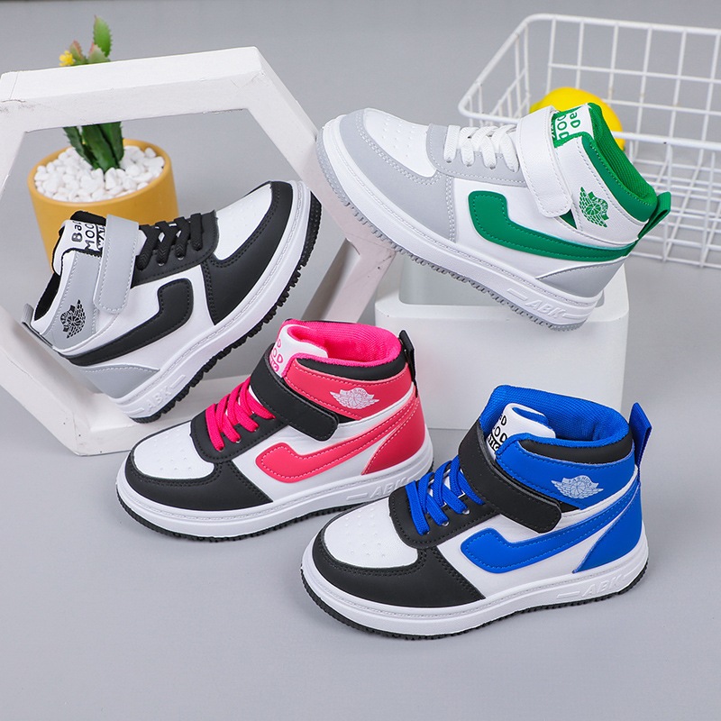 Kids Shoes Sneakers Casual All Match Boys High Top Basketball