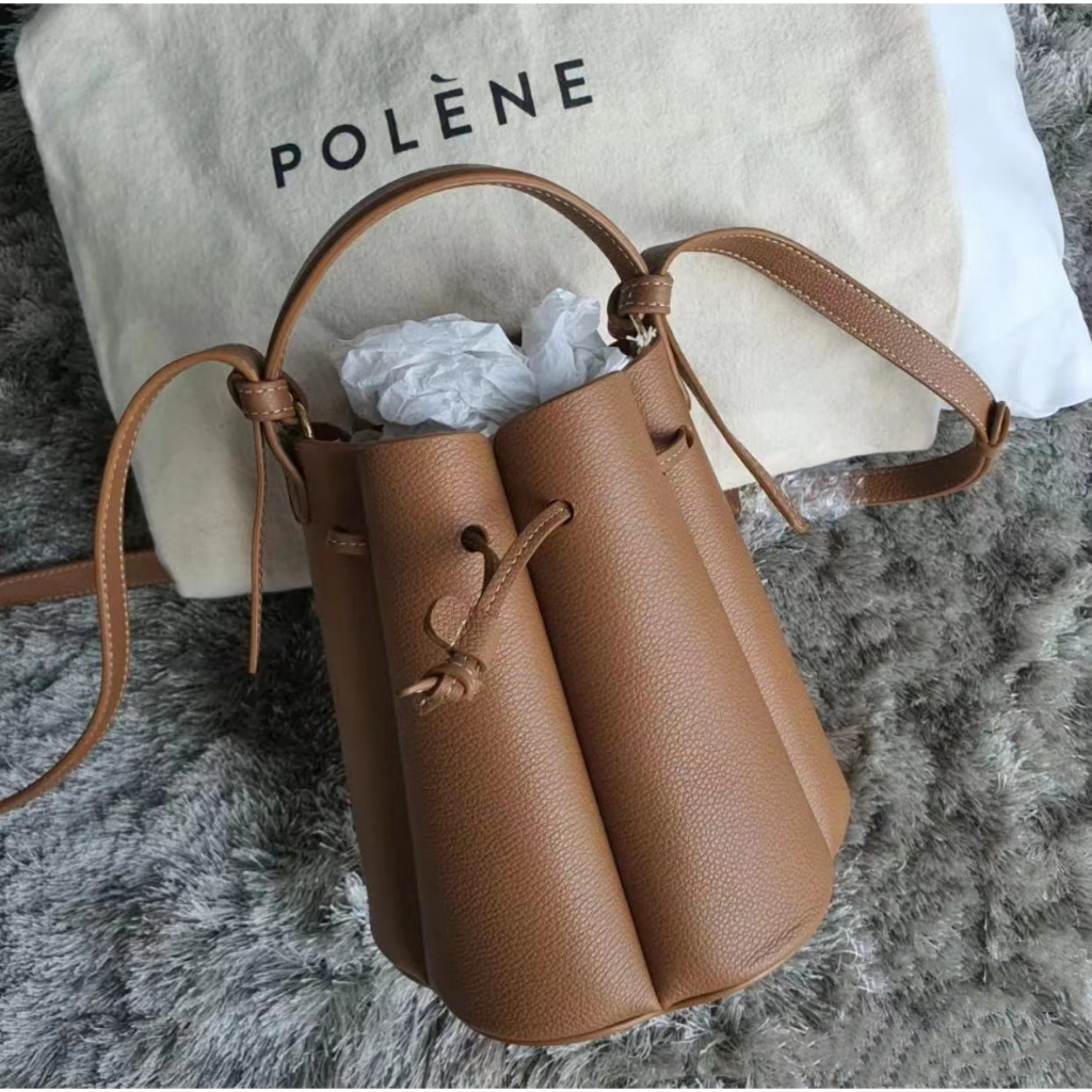 Genuine leather clearance bucket bag