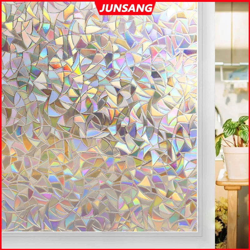 Newest upgrade window film sticker 3D rainbow window sticker removable ...